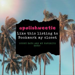 Bookmark this listing to save my closet!